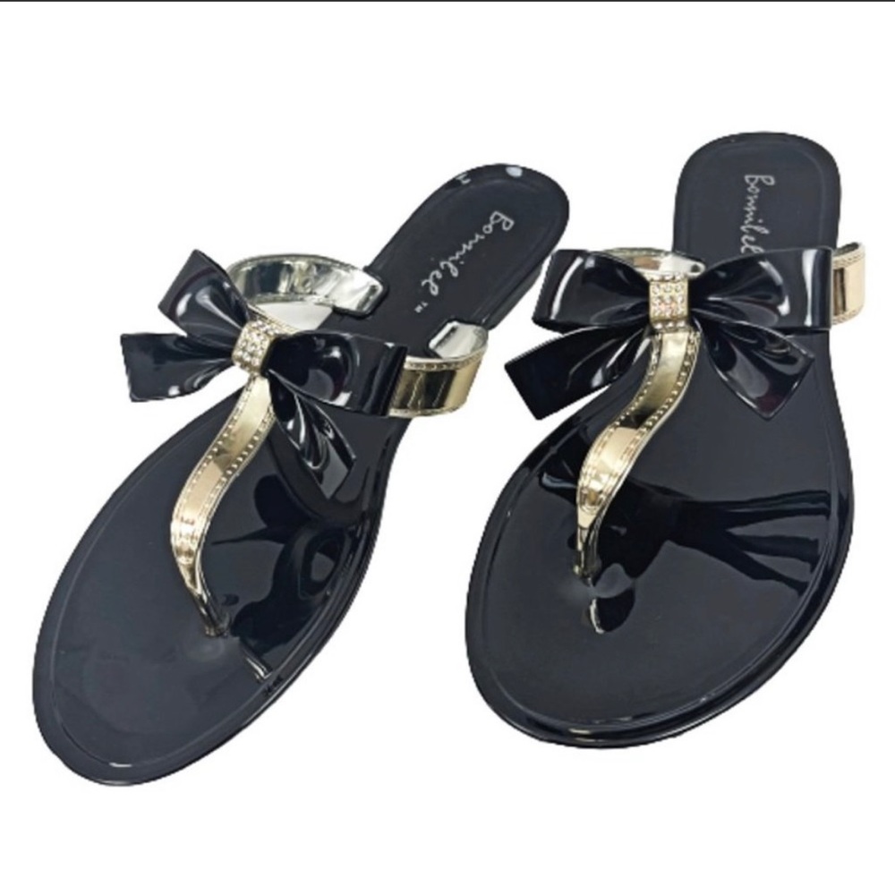 Jewels Bow flip flops